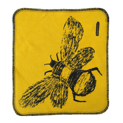 Ampiainen-kuosi, kelta-musta liina.