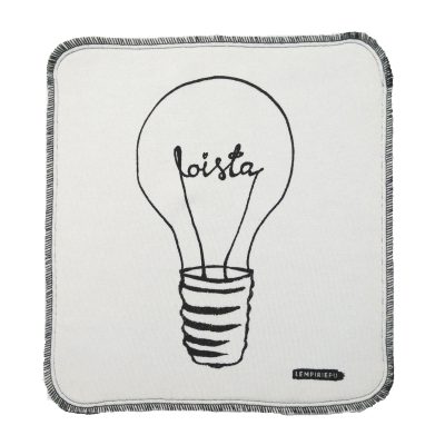 Loista-kuosi, valko-musta liina.