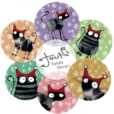 Jouluiset lasinaluset.