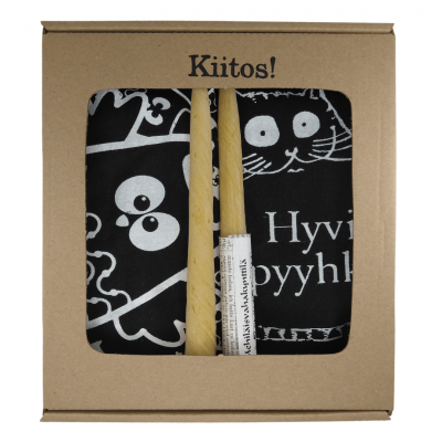 Lahjasetti "Kiitos!" kynttilöillä