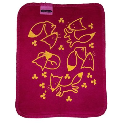 Kettu-kuosi, pinkki liina.